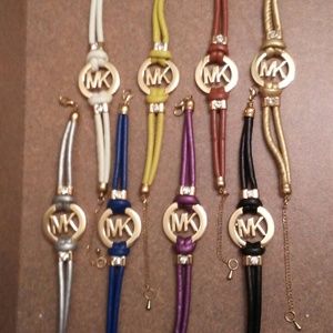 MK vegan leather bracelets